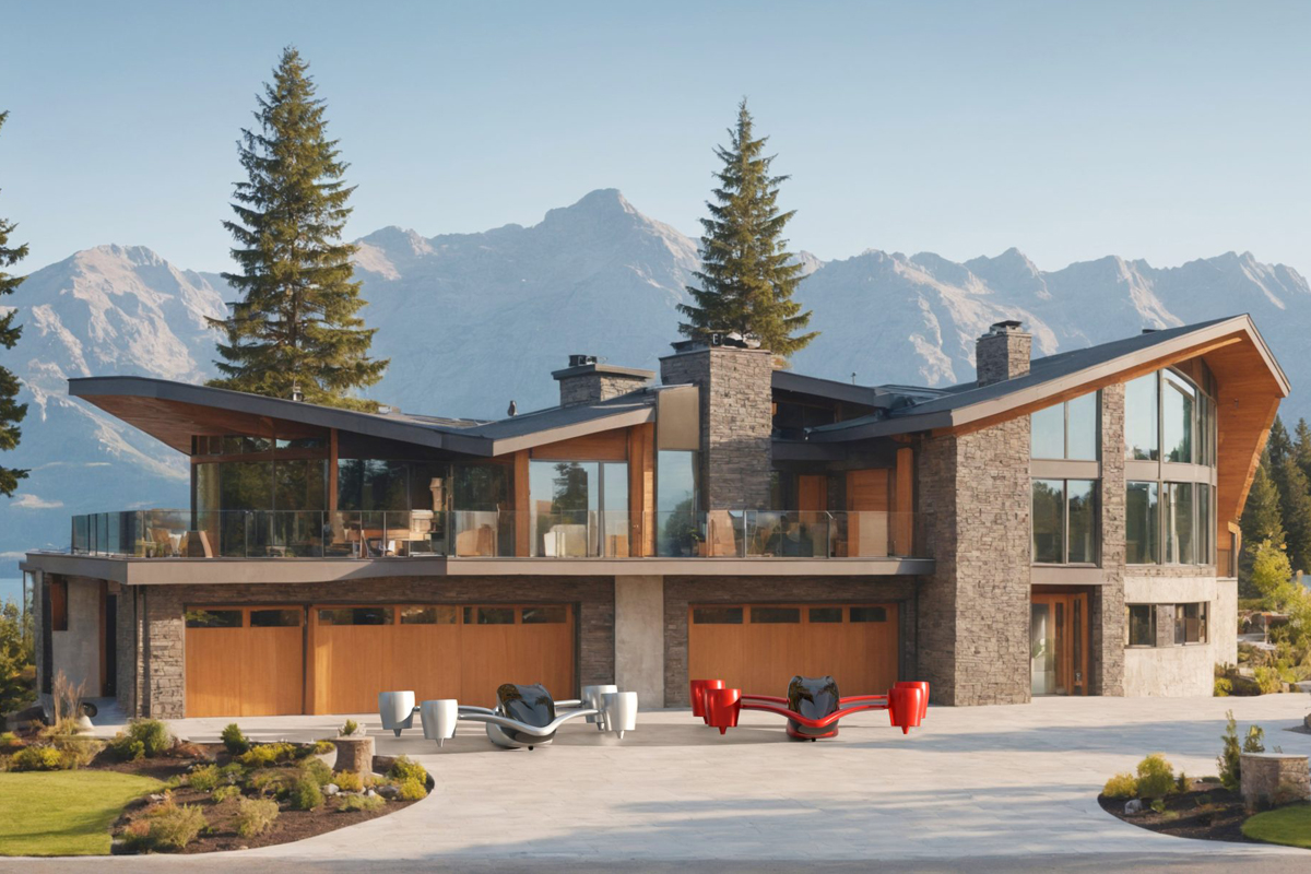 Airwolf eVTOL hoverbikes parked at a lake house (Image credit: UDX Research) Airwolf eVTOL hoverbikes parked at a lake house (Image credit: UDX Research)